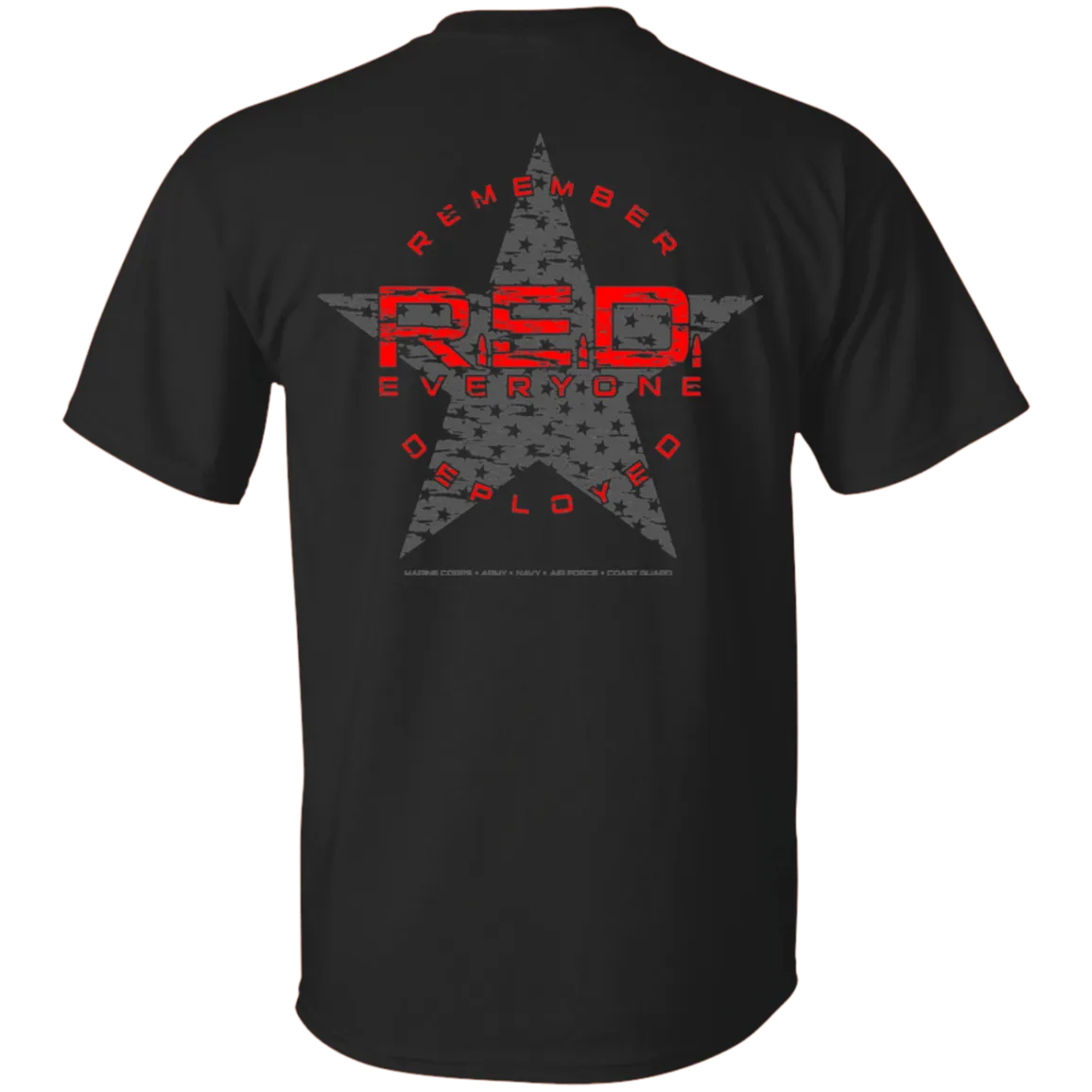 RED Double Sided Remember Everyone Deployed Shirt