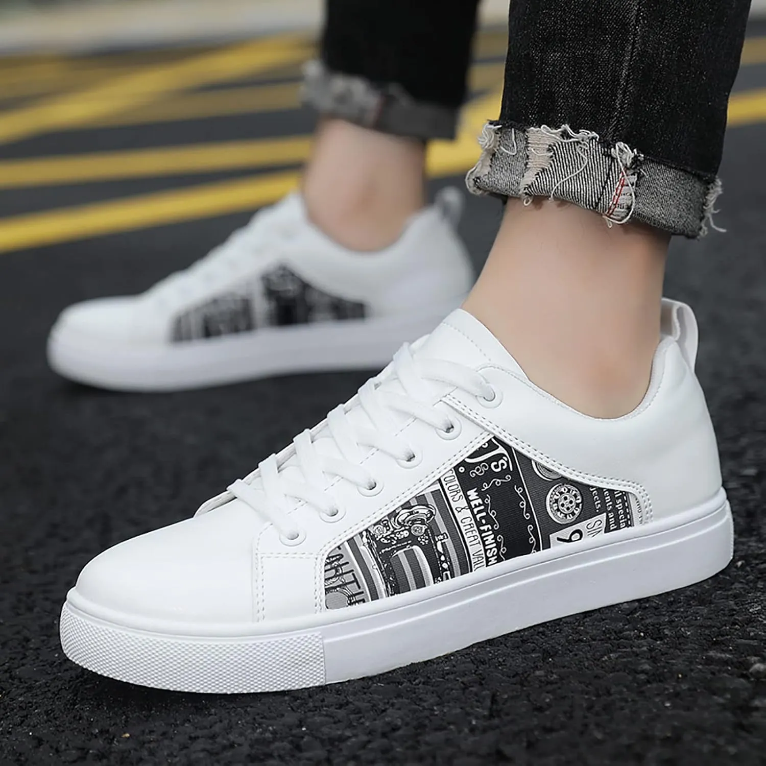 SBGMoSJ Bowling Shoes Women 8.5 Wide Black Slip On Tennis Shoes Nurse Shoes for Women Black Running Shoes for Women Black Walking Shoes for Plantar Fasciitis Women Size 11