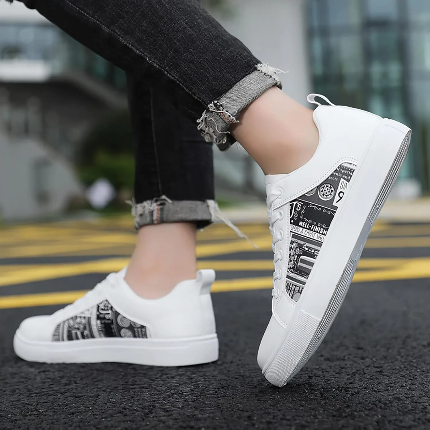 SBGMoSJ Bowling Shoes Women 8.5 Wide Black Slip On Tennis Shoes Nurse Shoes for Women Black Running Shoes for Women Black Walking Shoes for Plantar Fasciitis Women Size 11