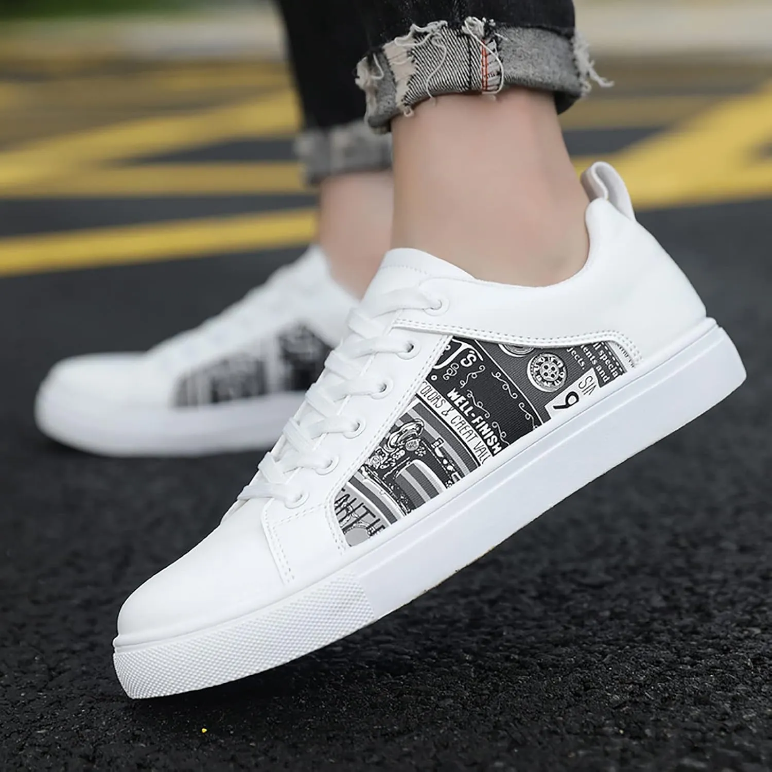 SBGMoSJ Bowling Shoes Women 8.5 Wide Black Slip On Tennis Shoes Nurse Shoes for Women Black Running Shoes for Women Black Walking Shoes for Plantar Fasciitis Women Size 11