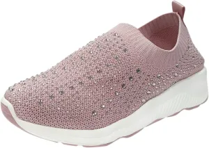 SBGMoSJ Platform Sneakers for Women Nurses Shoes for Women Comfortable Non Slip White Women Slip On Shoes Casual Women's Sneakers Size 8 Wide Comfy Black Shoes for Women Dressy