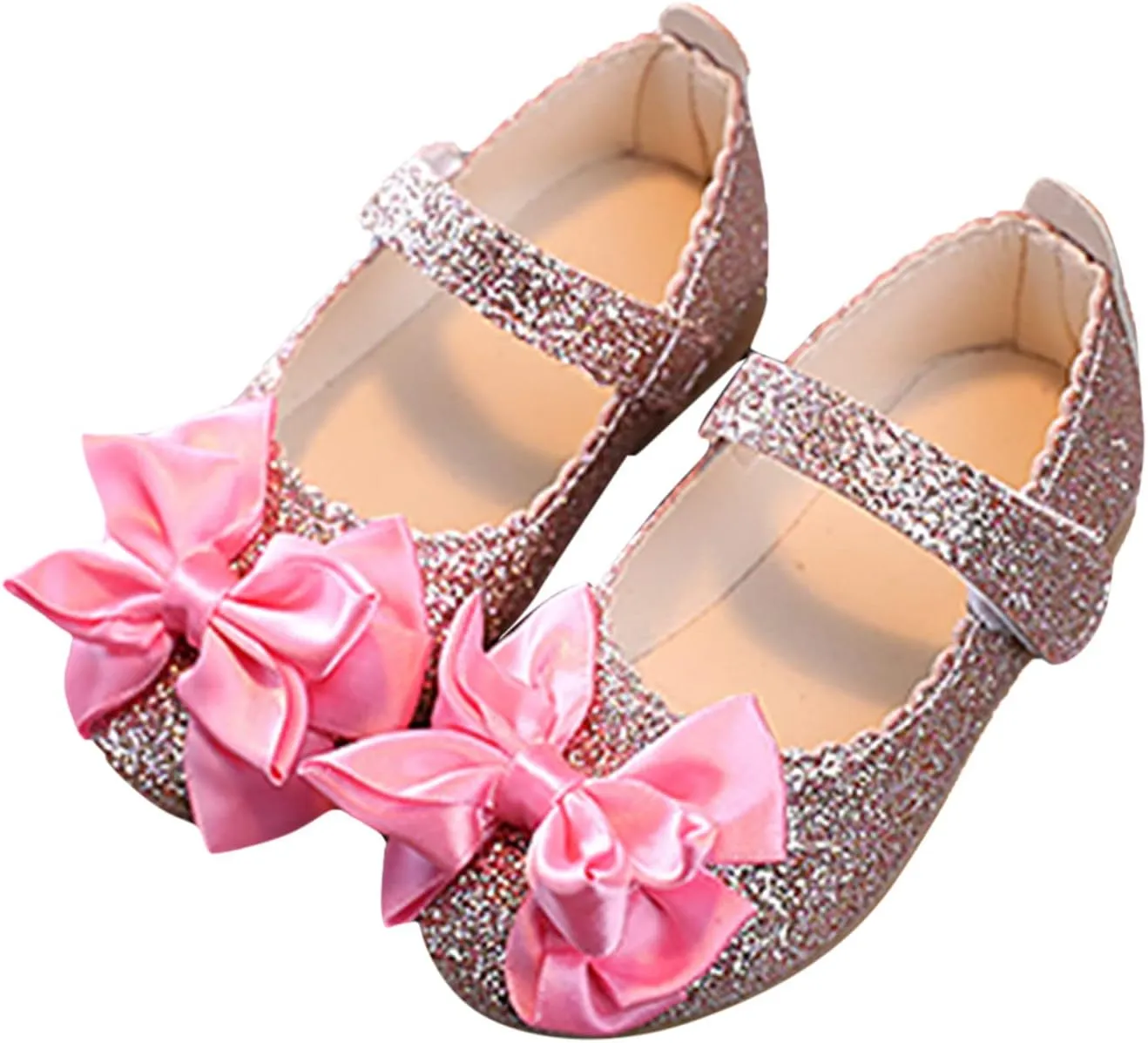 Shoes for Kids,Baby Girls Princess Shoes Bowknot Shoes Infant Sandals Bling Dancing Shoes Baby Girls Shoes 1-12 Years