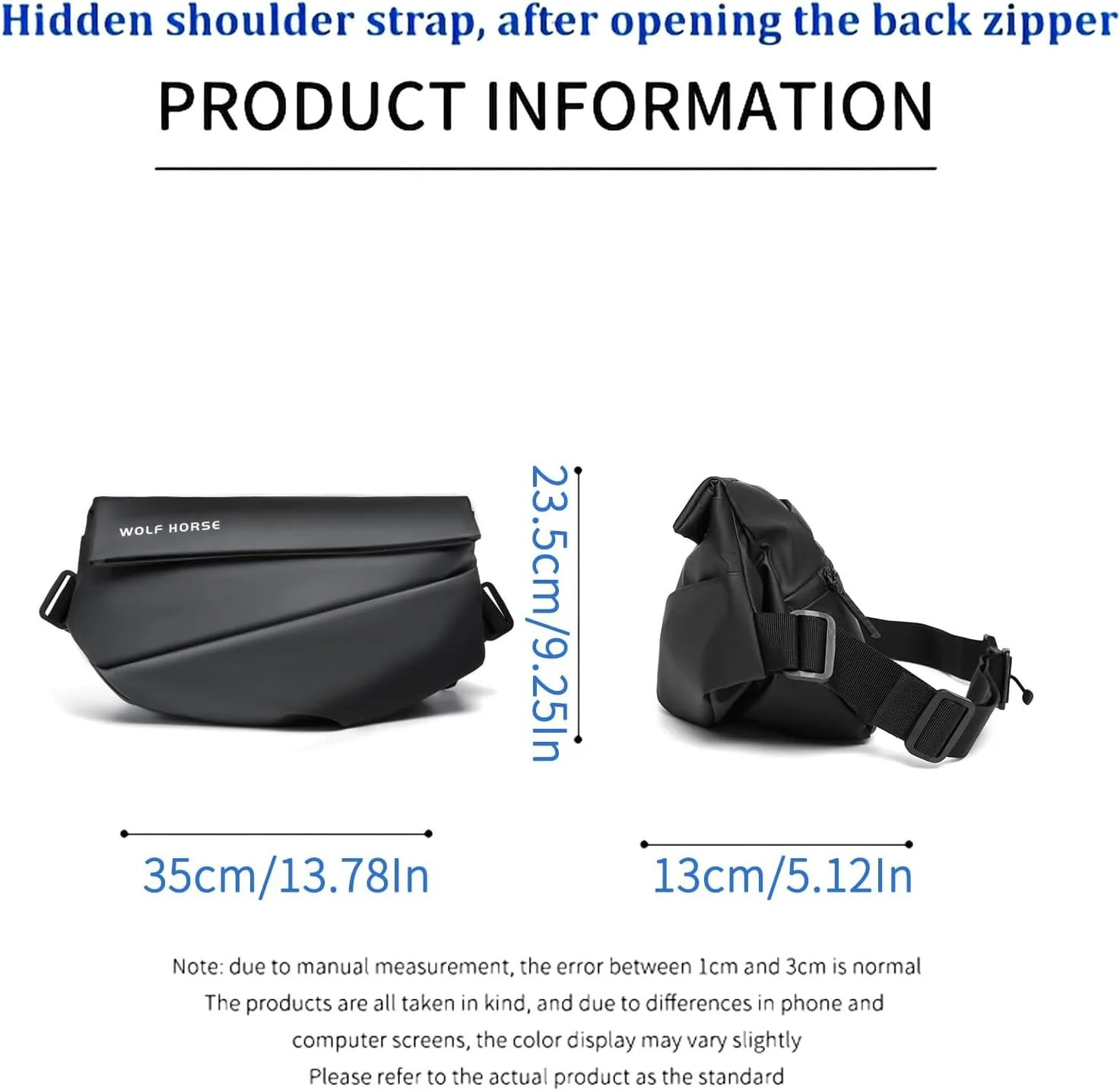 Sling Bag - Quick Access, Expandable, Multipurpose Crossbody Bag Waterproof Chest Shoulder Backpack Casual Daypack for Travel Work