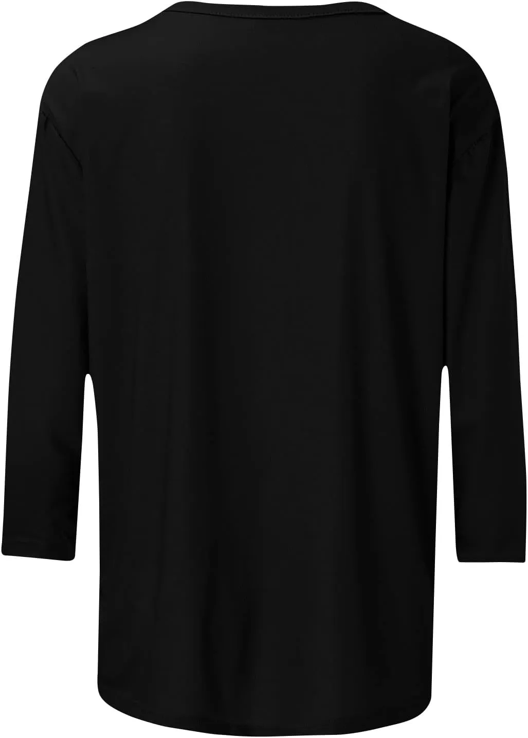 slqdgmryz 3/4 Length Sleeve Womens Tops Dressy Casual Crewneck Tshirts Shirts with Pocket Three Quarter Workout Blouses