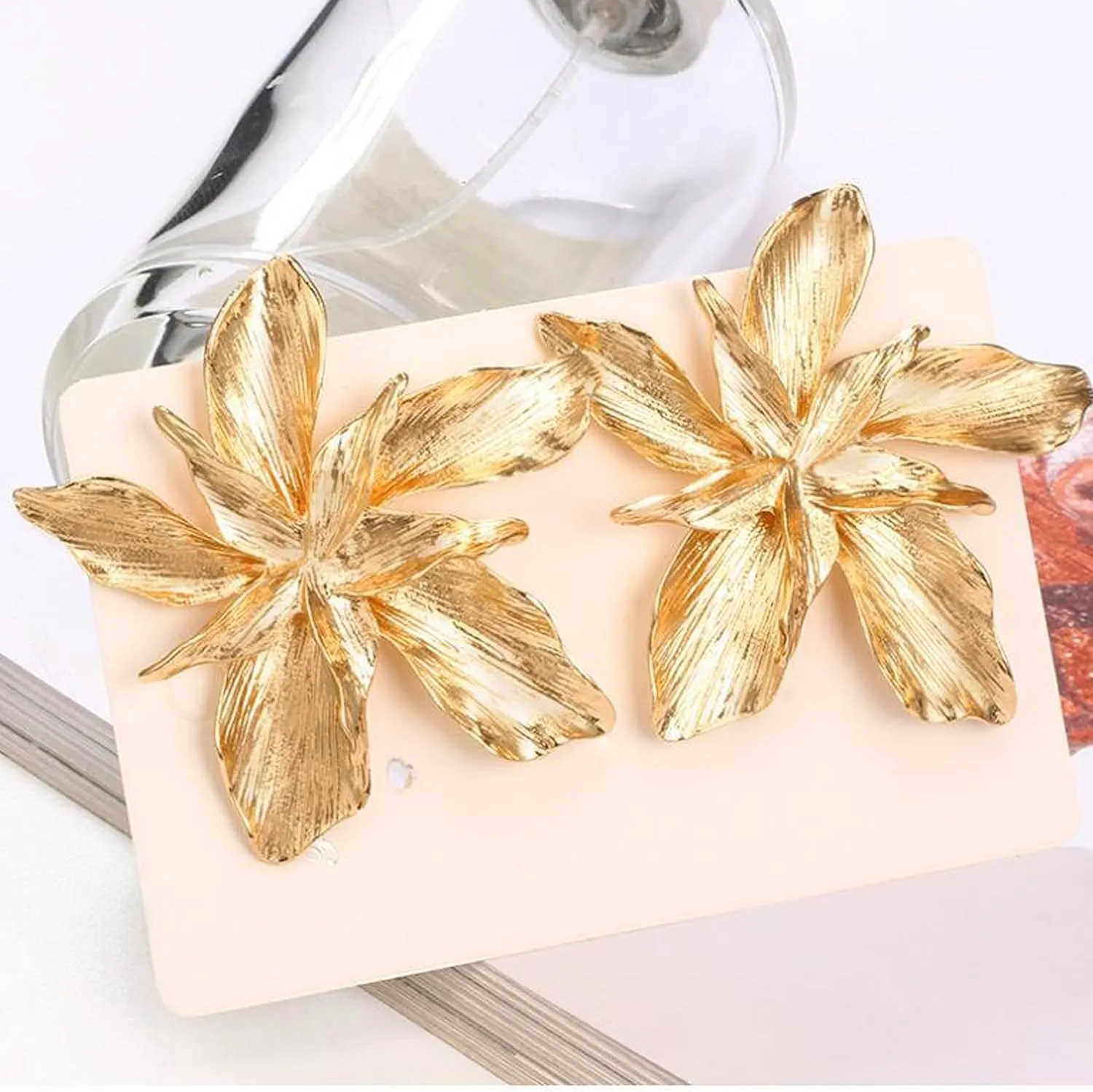 Spring Flower Earrings Womens Sunflower Daisy Dangle Statement Jewelry Fashion Accessory