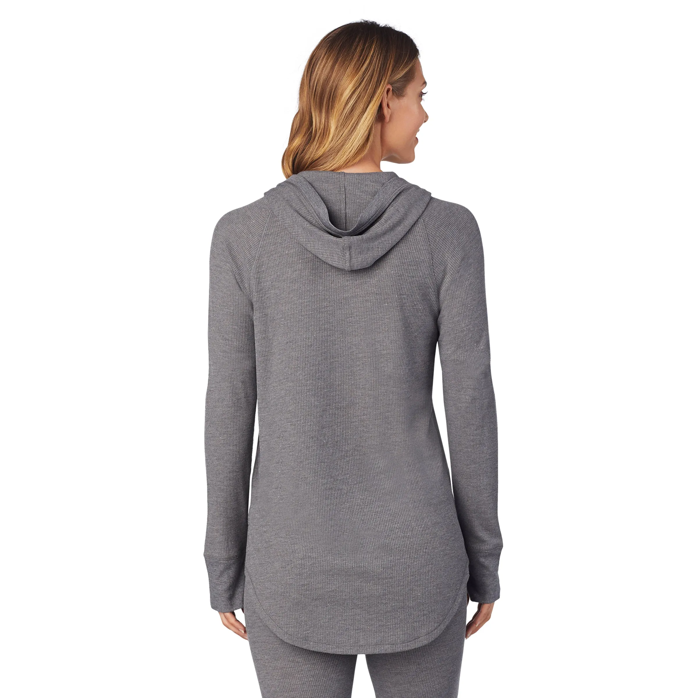 Stretch Thermal Long Sleeve Hoodie Tunic