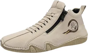 Suede Boots for Men Waterproof Leather Sneakers Casual Non-Slip Walking Shoes Breathable Outdoor Shoes 2024