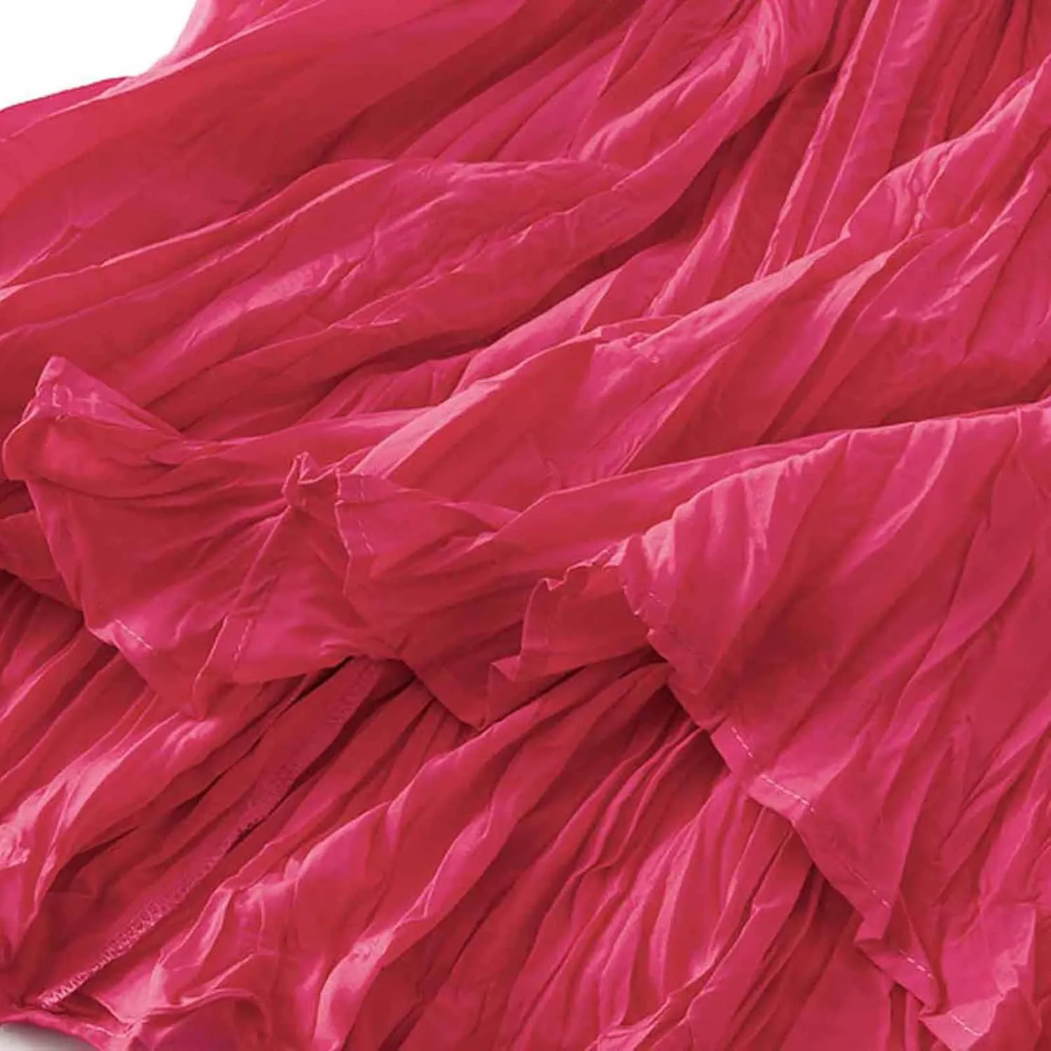 Summer Maxi Skirts Women A Linen Pleated Skirts Elastic Waist Vacation Skirts Long Casual Skirts Solid Basic Skirts