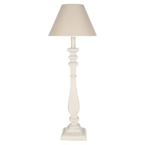 Table Lamp Beatrix French Grey With Shade 22x22x60cm