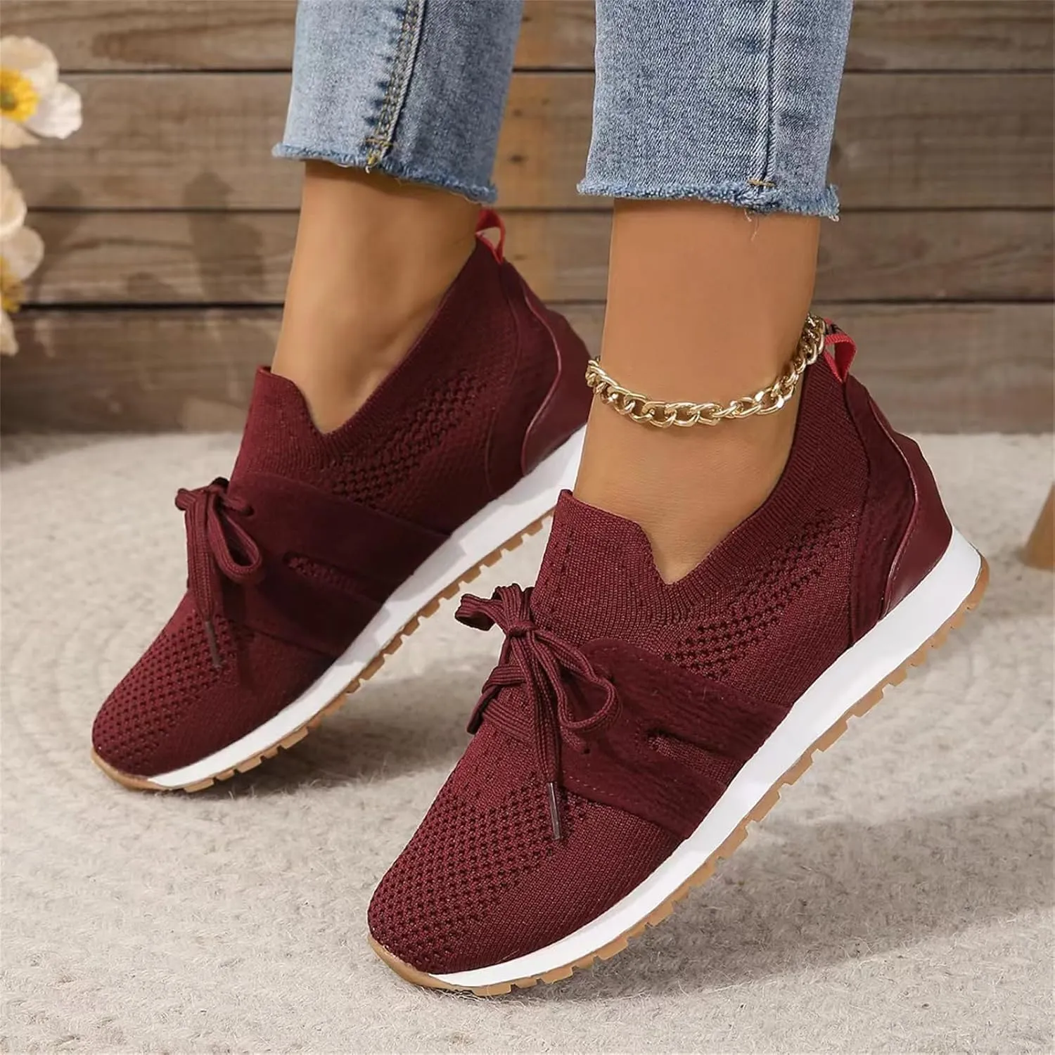 Tennis Shoes Womens Walking Running Gym Workout Shoes Slip On Lightweight Breathable Fashion Athletic Sneakers 2025