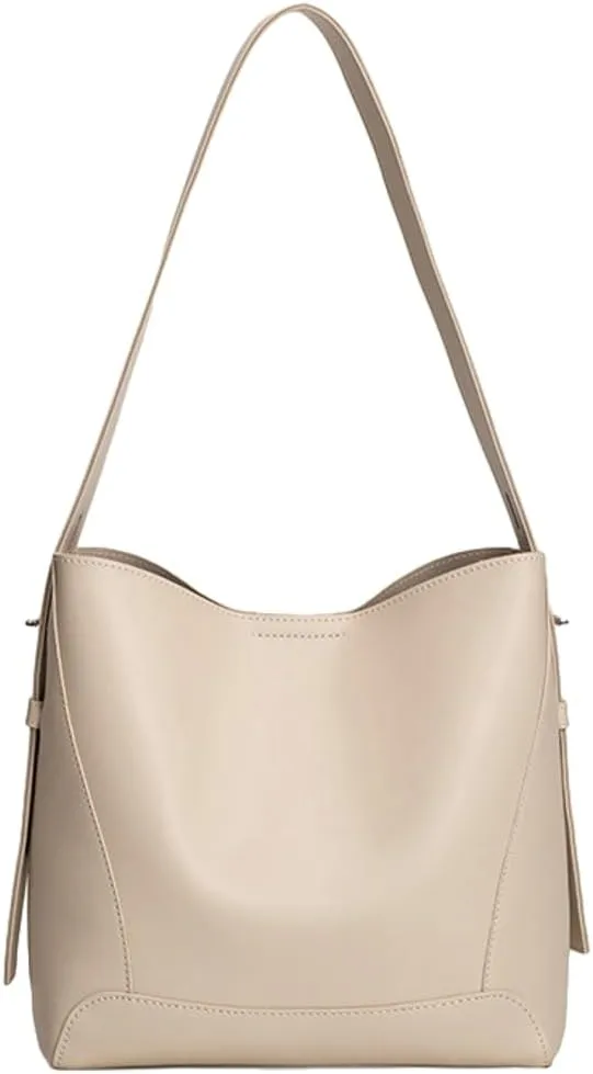 Trendy Large Capacity Bucket Bag Vegan leather Purse for Women Versatile Shoulder Handbag Work Satchel Bag 2025
