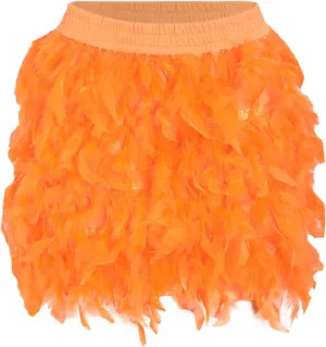 Trendy Skirts European and Women's Turkey Feather Skirt Short Skirt Half Skirt Sexy Skirt Short Suspender Dress