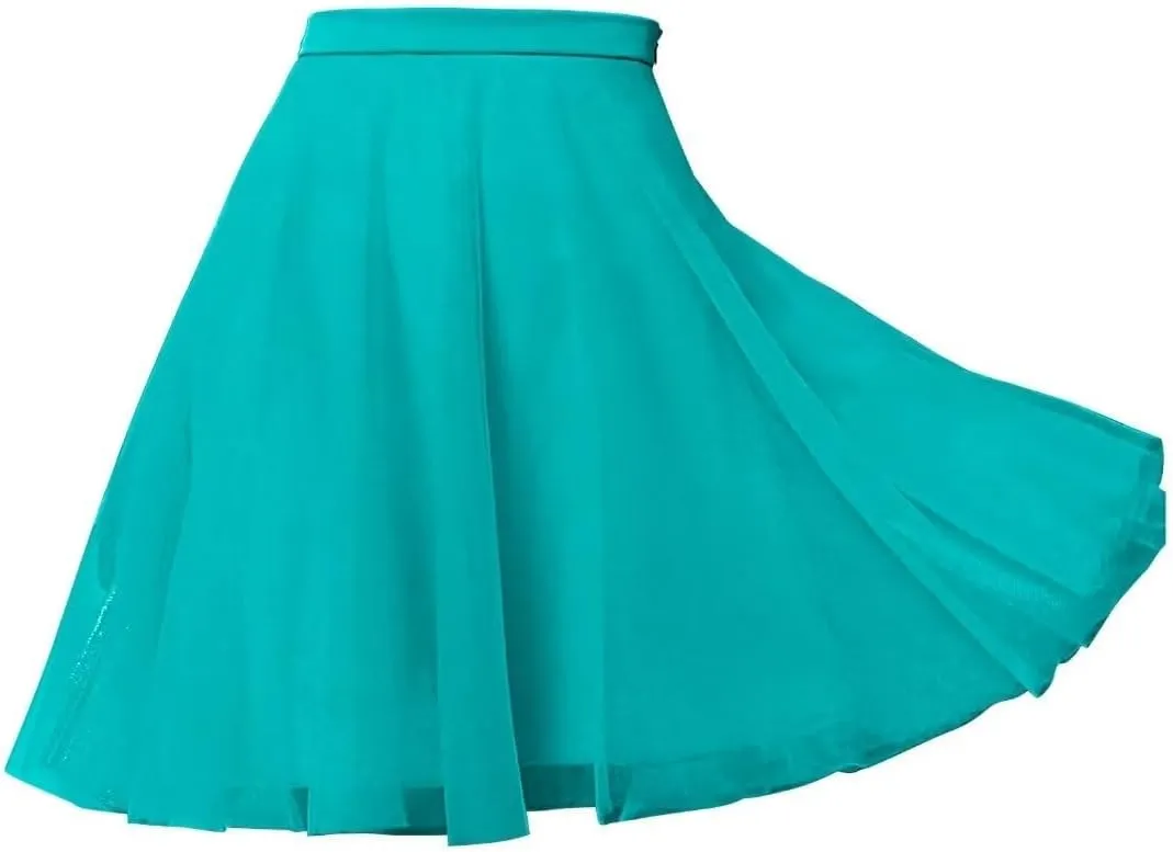 Tulle Tutus Skirts for Women Knee Length Skirts Casual Aline Slirts Cute Puffy Wedding Prom Skirts