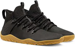 Vivobarefoot Magna FG Womens Barefoot Hiking Shoes | Waterproof, Lightweight & Puncture Resistant | All Weather & Terrains | Wide Fit Grounding Shoes | Leather Obsidian