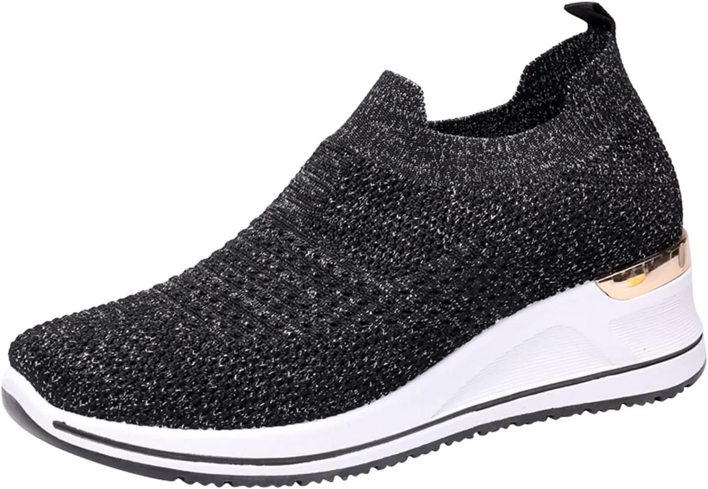 Walking Orthopedic Shoes Women Arch Support Lightweight Breathable Slip On Sneakers Breathable Shoes Women Wedge Leisure Outdoor Running Fitness Shoes Sport Mesh Women's Internationalist Women Sneaker