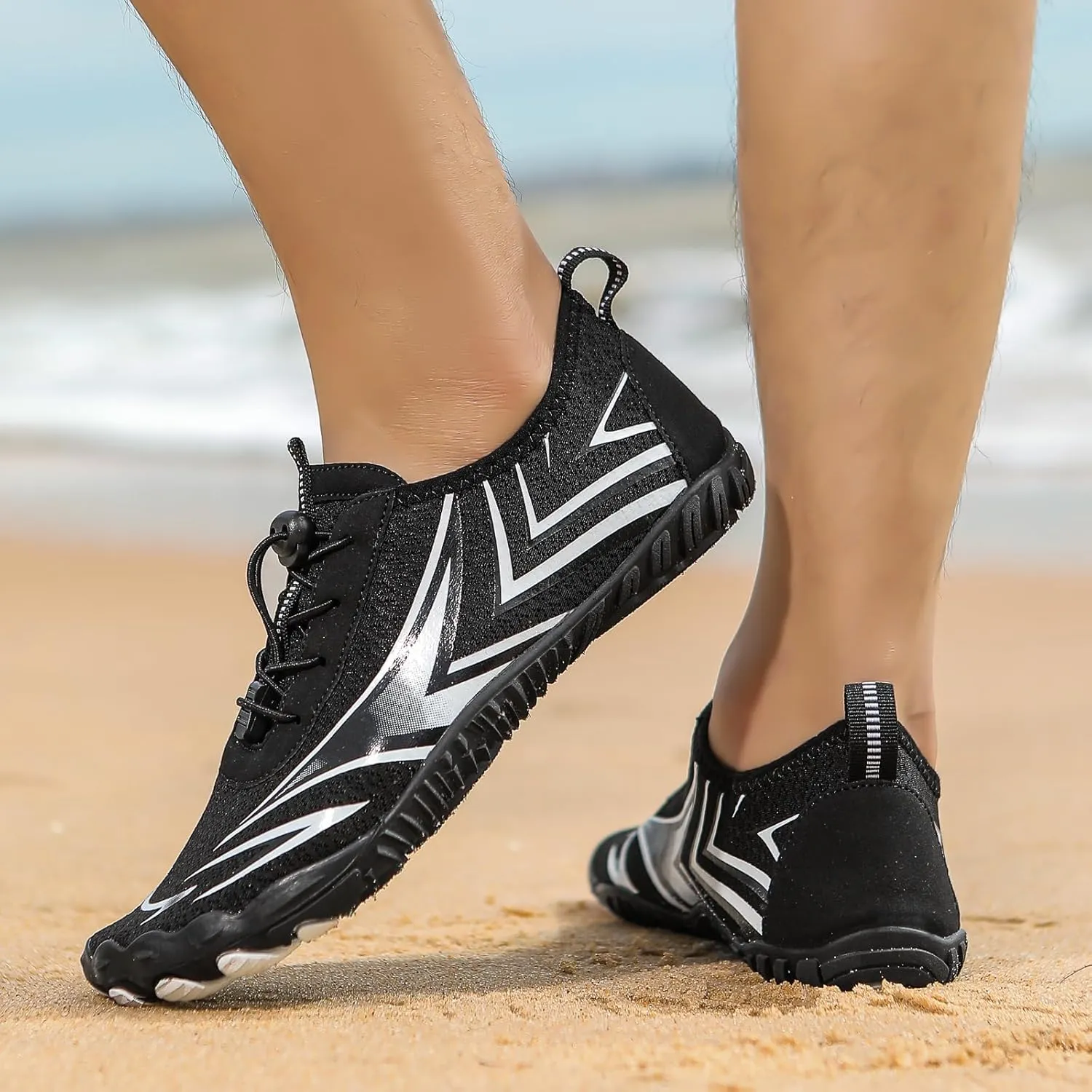 Water Shoes for Women Men, Quick Dry Barefoot Shoes, Lightweight Sports Aqua Socks Outdoor, Unisex Hiking with Drainage, Minimalist Wide Toe Box Zero Drop Cross Trainer Fashion Sneakers Men