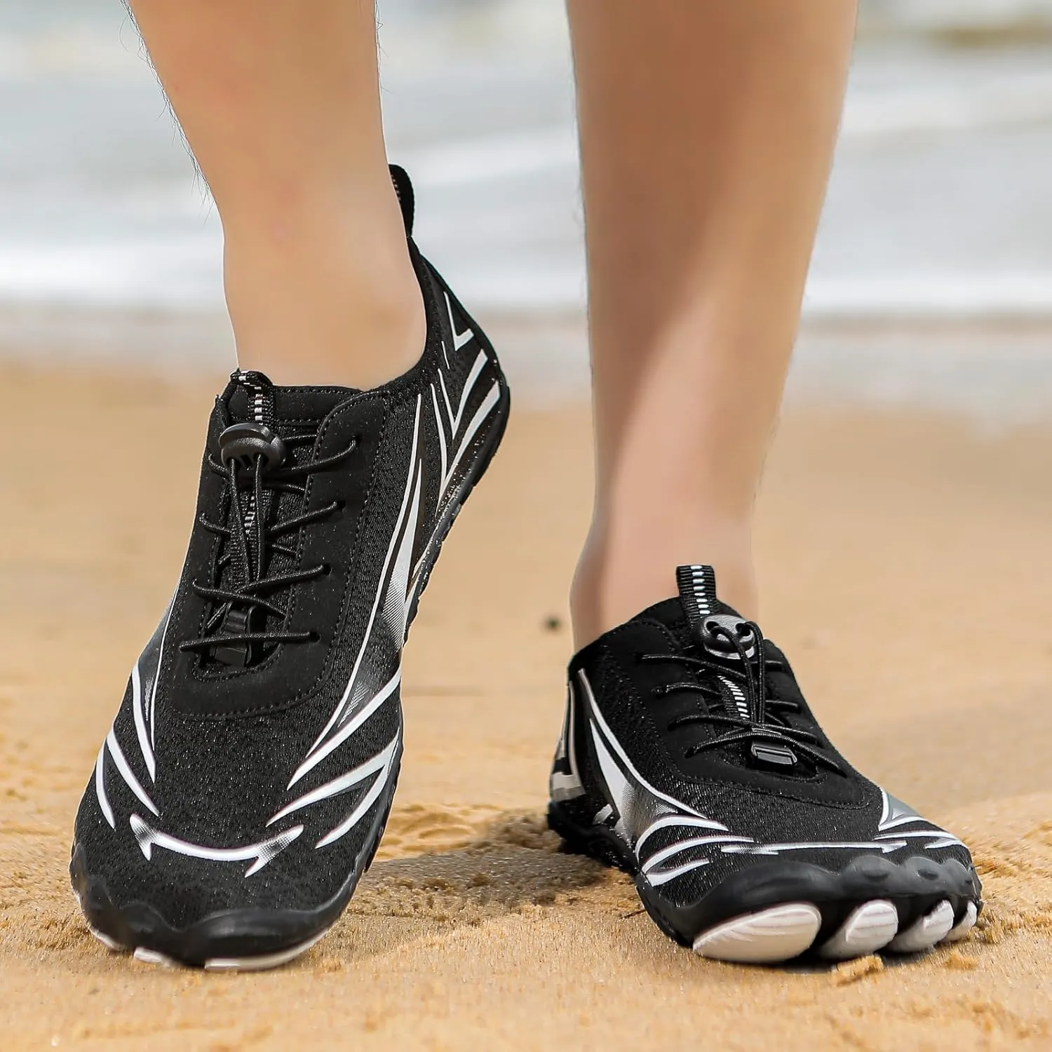 Water Shoes for Women Men, Quick Dry Barefoot Shoes, Lightweight Sports Aqua Socks Outdoor, Unisex Hiking with Drainage, Minimalist Wide Toe Box Zero Drop Cross Trainer Fashion Sneakers Men