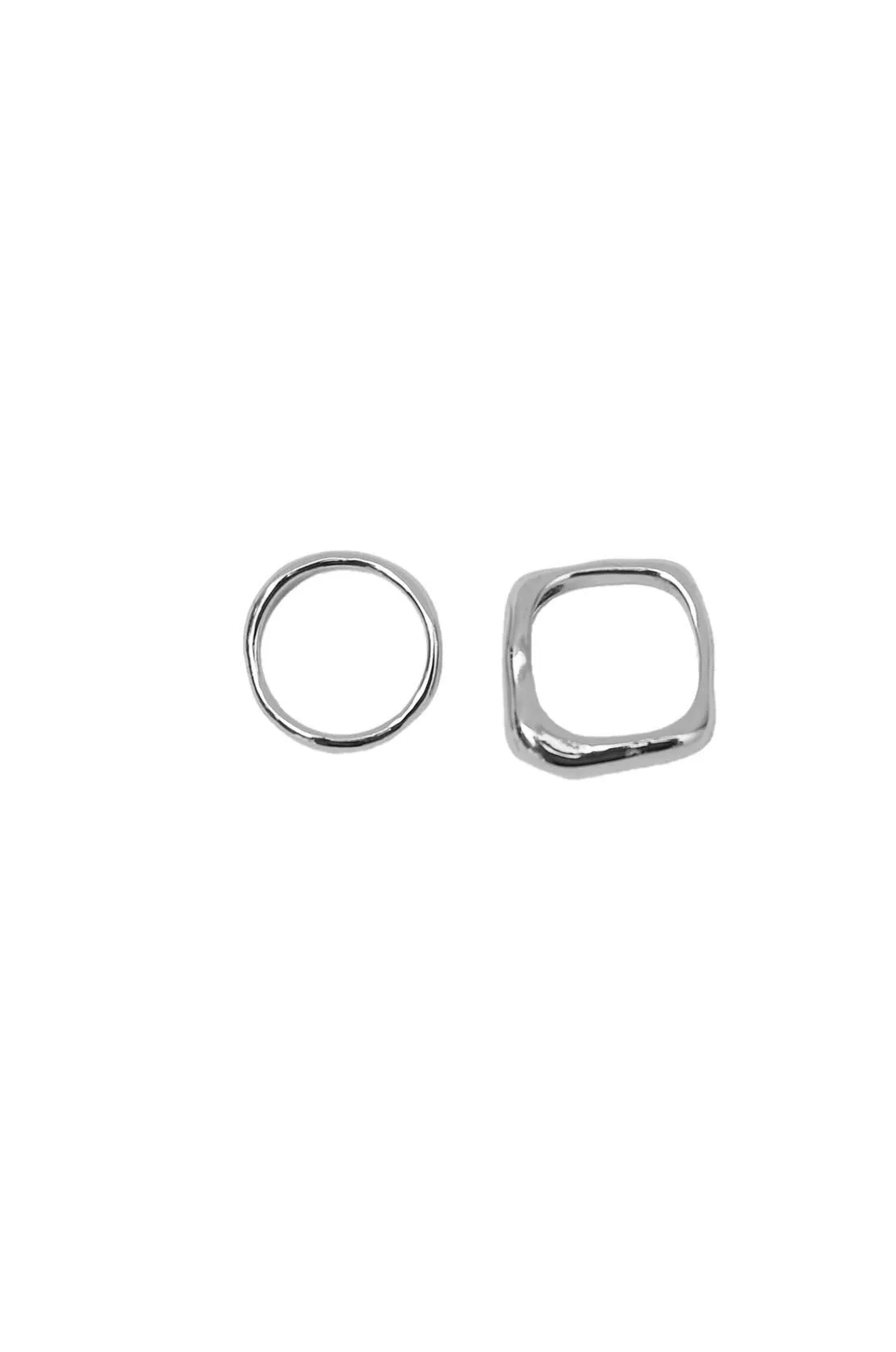 wave ring set / silver