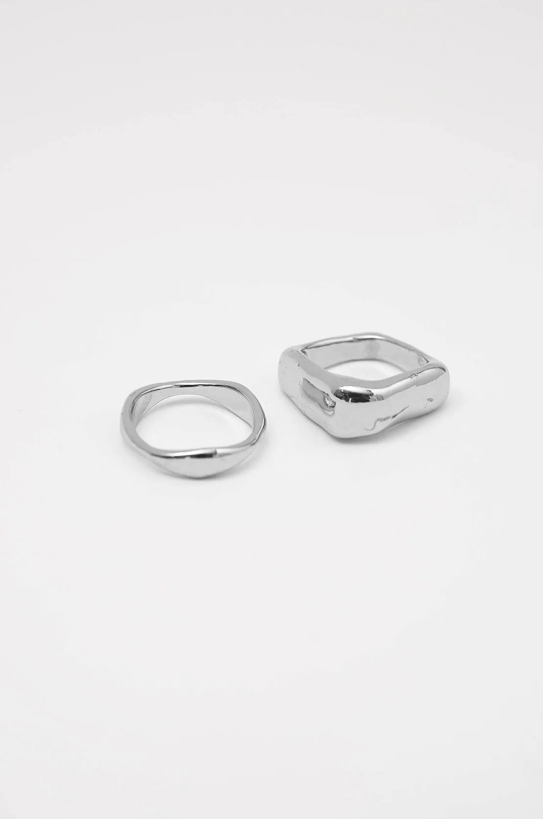 wave ring set / silver