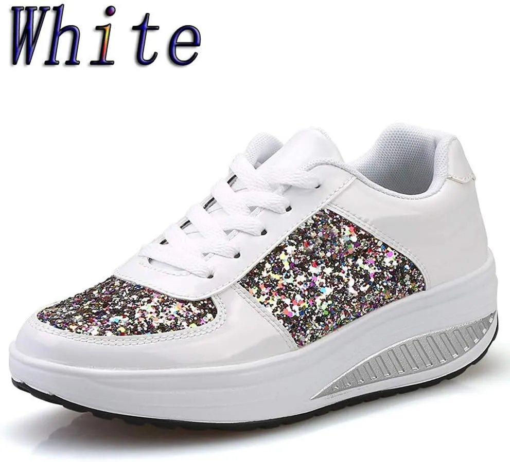 Wedge Fashion Sneakers for Women 2023 Zapatos CModos Y Elegantes De Piso para Mujer Women's Running Shoes Black and White Black Casual Sneakers for Women Platform Women's Black Slip On Dress Shoes