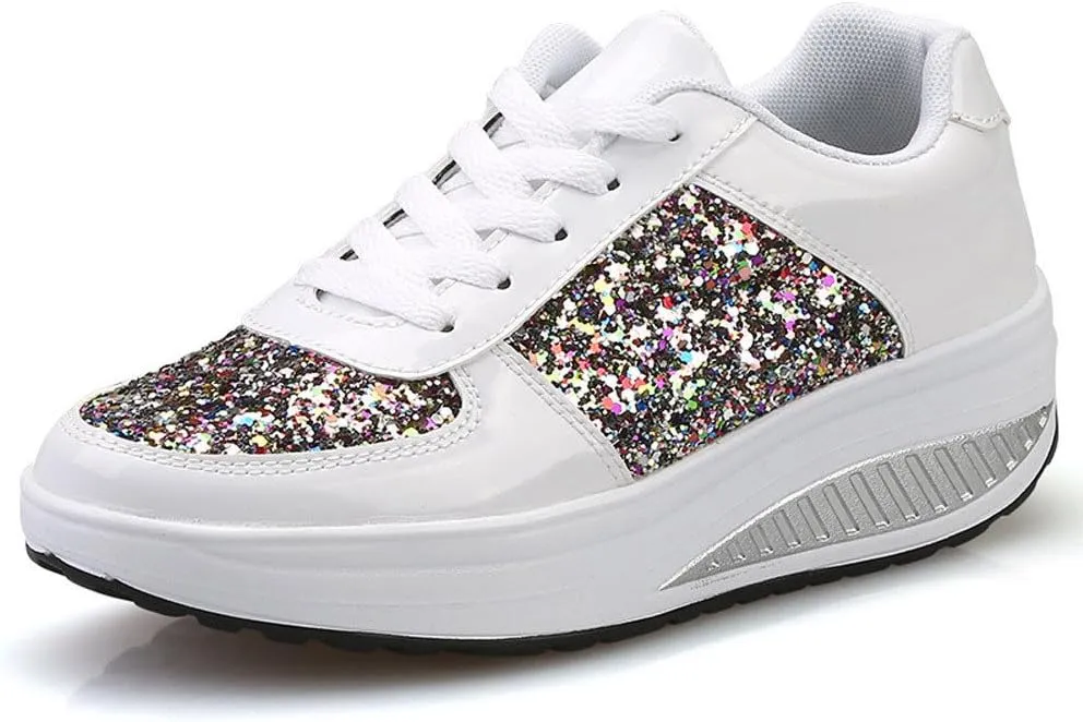 Wedge Fashion Sneakers for Women 2023 Zapatos CModos Y Elegantes De Piso para Mujer Women's Running Shoes Black and White Black Casual Sneakers for Women Platform Women's Black Slip On Dress Shoes