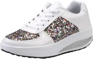 Wedge Fashion Sneakers for Women 2023 Zapatos CModos Y Elegantes De Piso para Mujer Women's Running Shoes Black and White Black Casual Sneakers for Women Platform Women's Black Slip On Dress Shoes