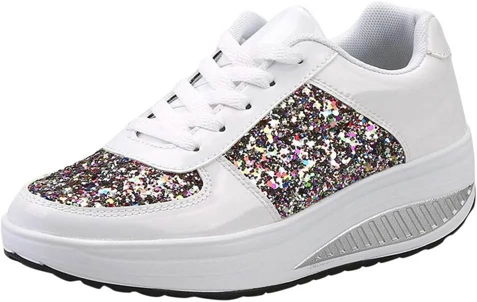 Wedge Fashion Sneakers for Women 2023 Zapatos CModos Y Elegantes De Piso para Mujer Women's Running Shoes Black and White Black Casual Sneakers for Women Platform Women's Black Slip On Dress Shoes