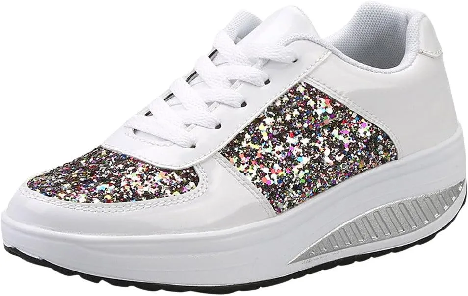 Wedge Fashion Sneakers for Women 2023 Zapatos CModos Y Elegantes De Piso para Mujer Women's Running Shoes Black and White Black Casual Sneakers for Women Platform Women's Black Slip On Dress Shoes
