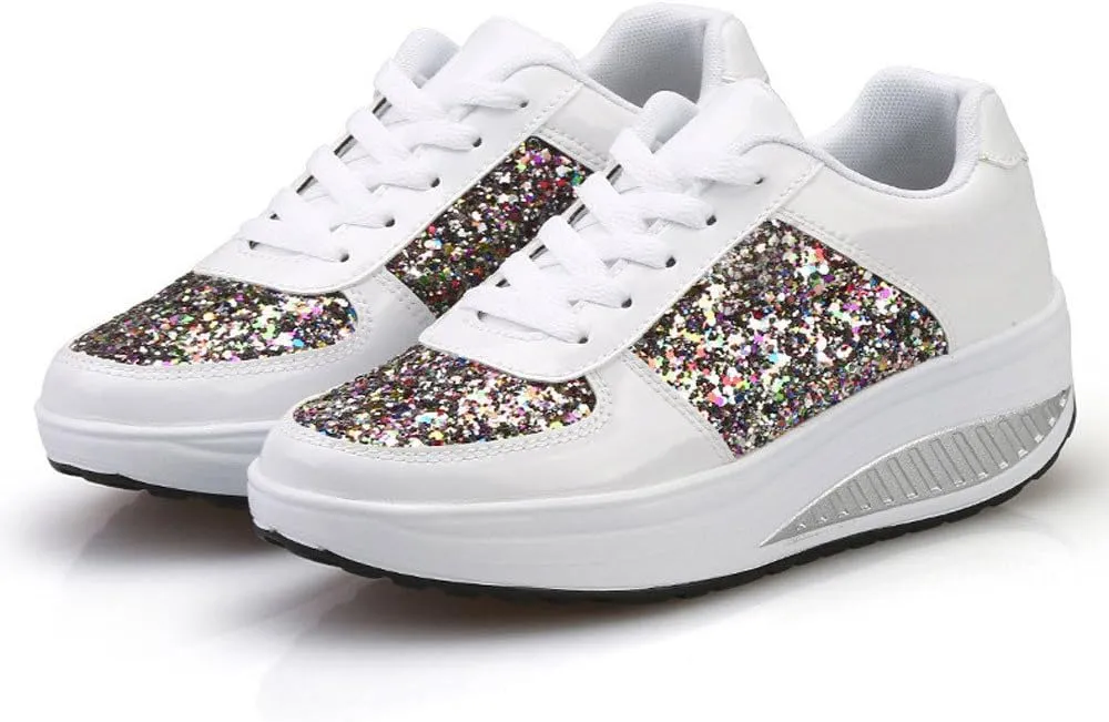 Wedge Fashion Sneakers for Women 2023 Zapatos CModos Y Elegantes De Piso para Mujer Women's Running Shoes Black and White Black Casual Sneakers for Women Platform Women's Black Slip On Dress Shoes