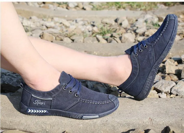 West Louis Outdoor Flats Men Canvas Shoes