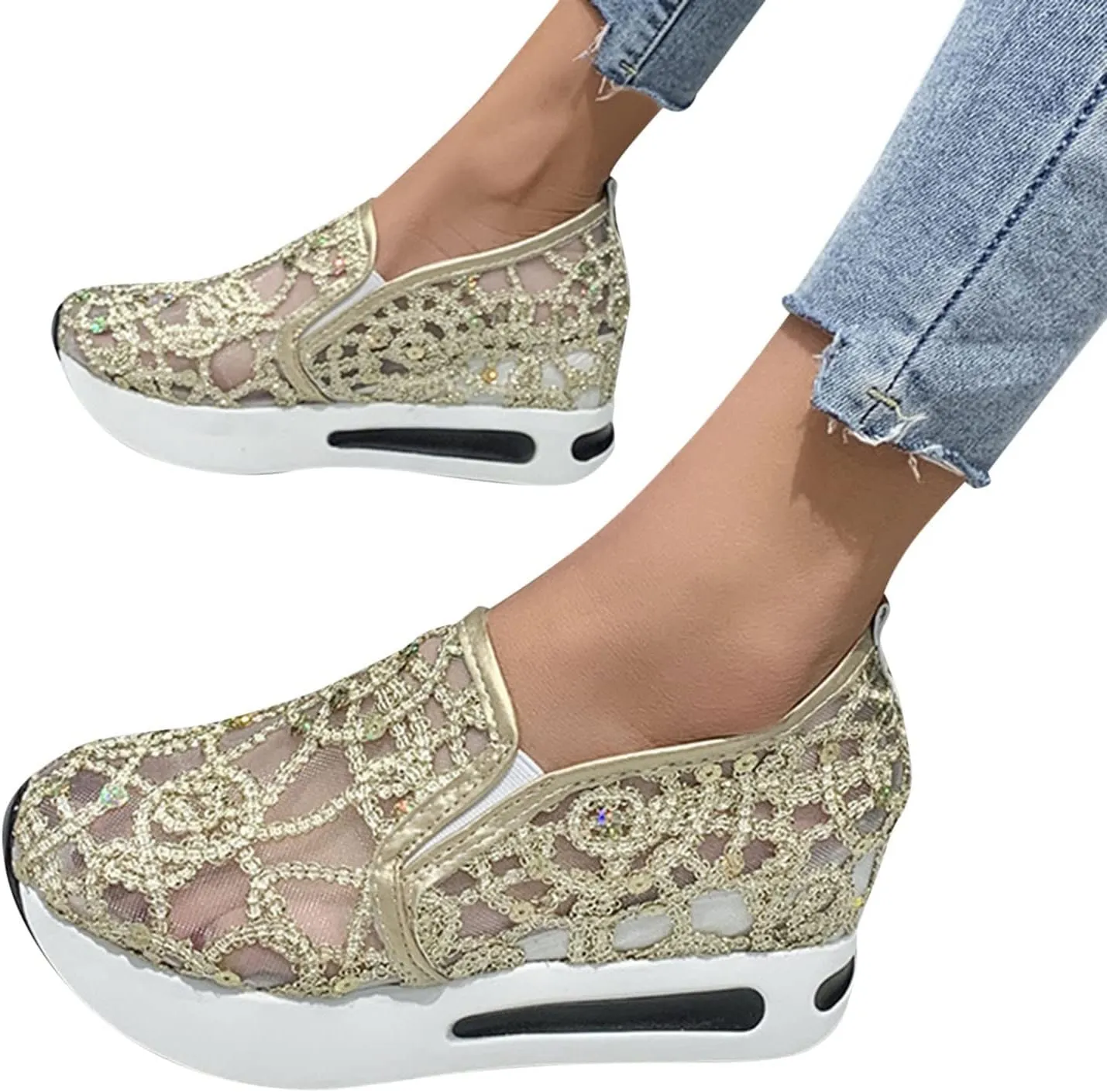 White Fashion Sneakers Women Arch Support Zapatos OrtopDicos De Vestir De Piel para Mujer Women's Running Shoes Black Plantar Fasciitis Shoes Women Black Flats Womens Shoes Dressy Casual Slip Ons