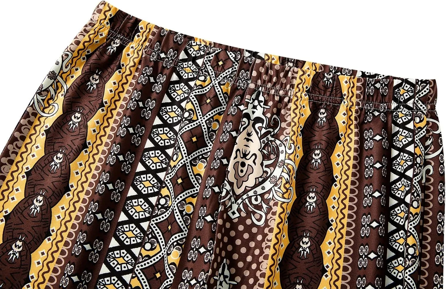 Women 's High Waist Bell Bottom Stretchy Pants Yoga Flare Wide Leg Straight Retro Floral Print Palazzo Trousers