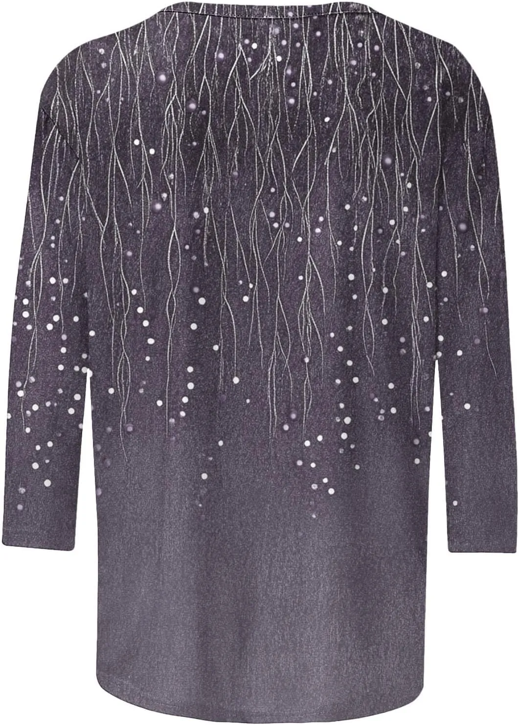 Womens 2025 Floral Boho Summer Tops 3/4 Length Sleeve Shirts Trendy Fashion Blouses Tunics Beach Vacation Clothes
