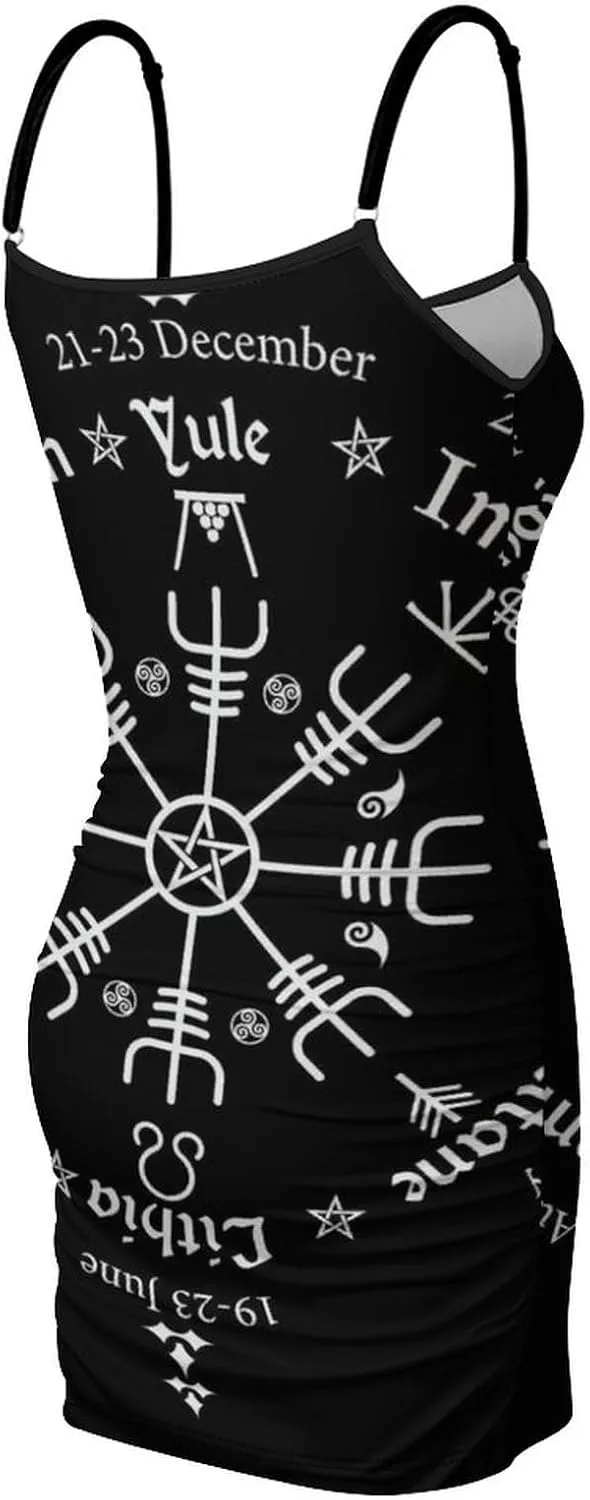 Women's Adjustable Spaghetti Strap Cami-Dress