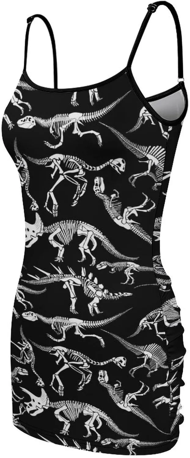 Women's Adjustable Spaghetti Strap Cami-Dress