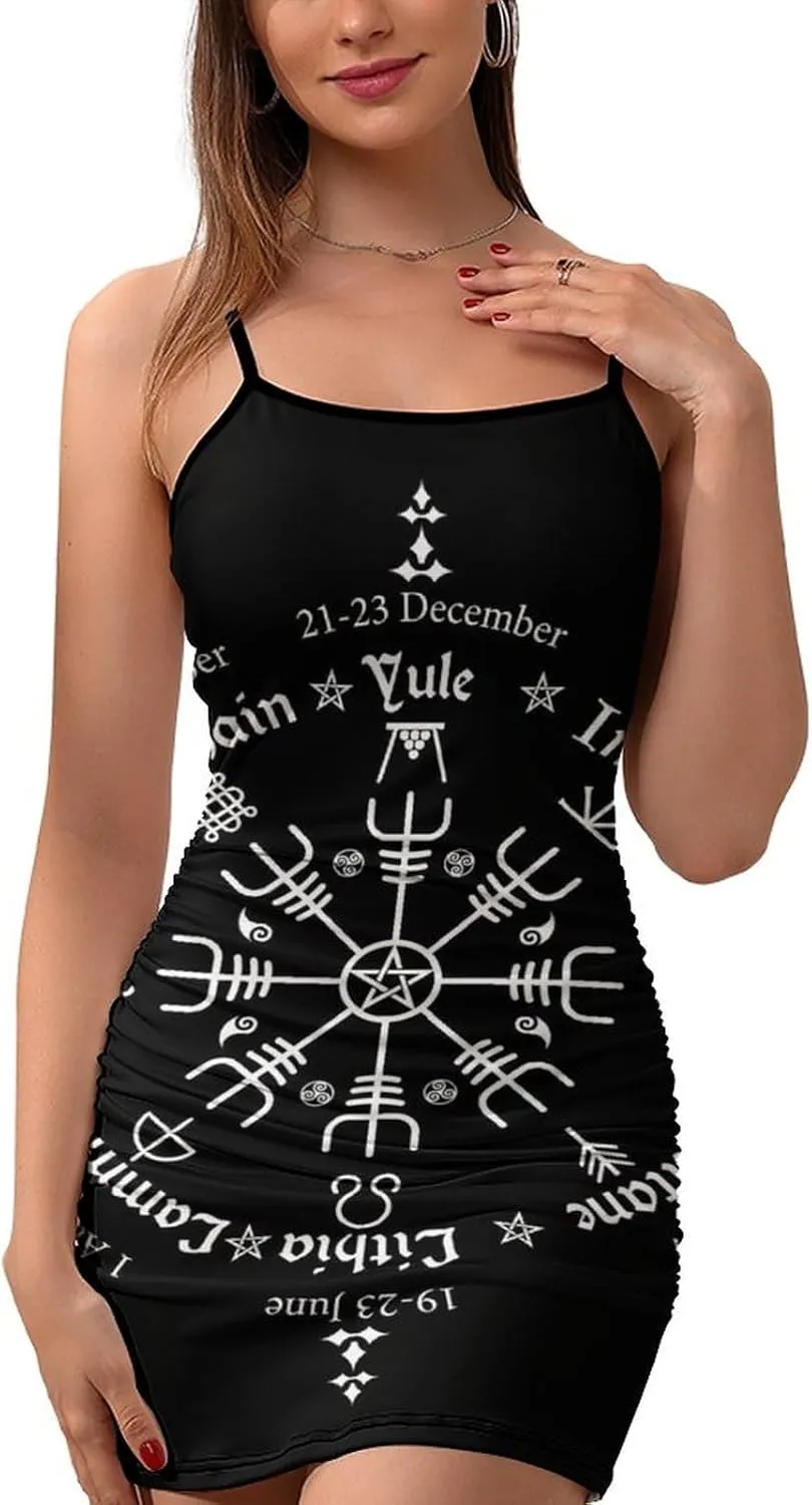 Women's Adjustable Spaghetti Strap Cami-Dress