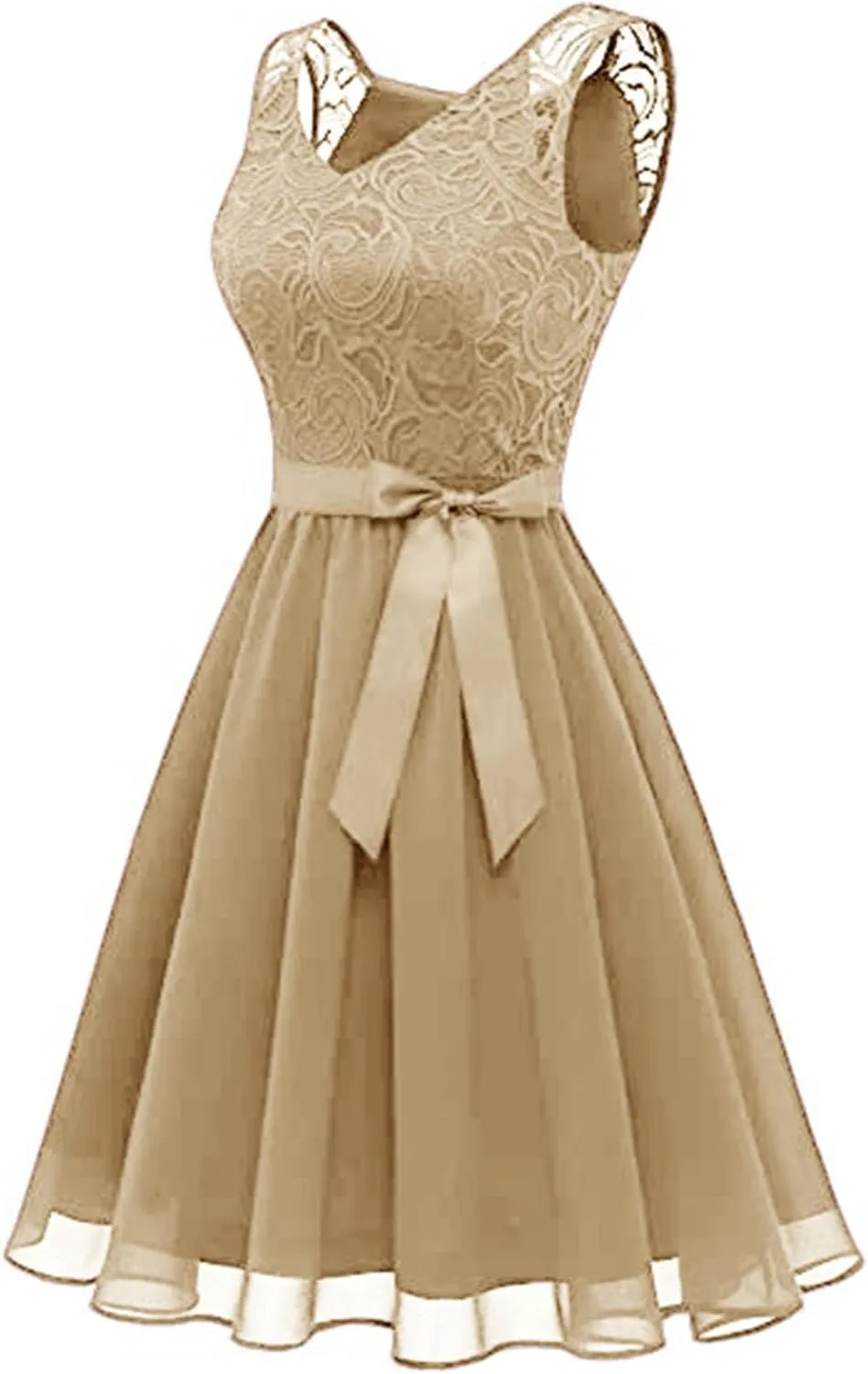 Women's Bridesmaid Dress 2024 Short Prom Dress Ruffle Wedding Guest Cocktail Dress Lace Floral Homecoming Dresses