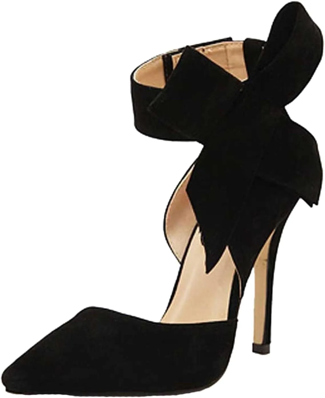 Womens Buckle Stiletto Heel Sandals platform Arch Support Closed Toe Shoes Wedge Platform Pumps Female Nude Dressy Classic