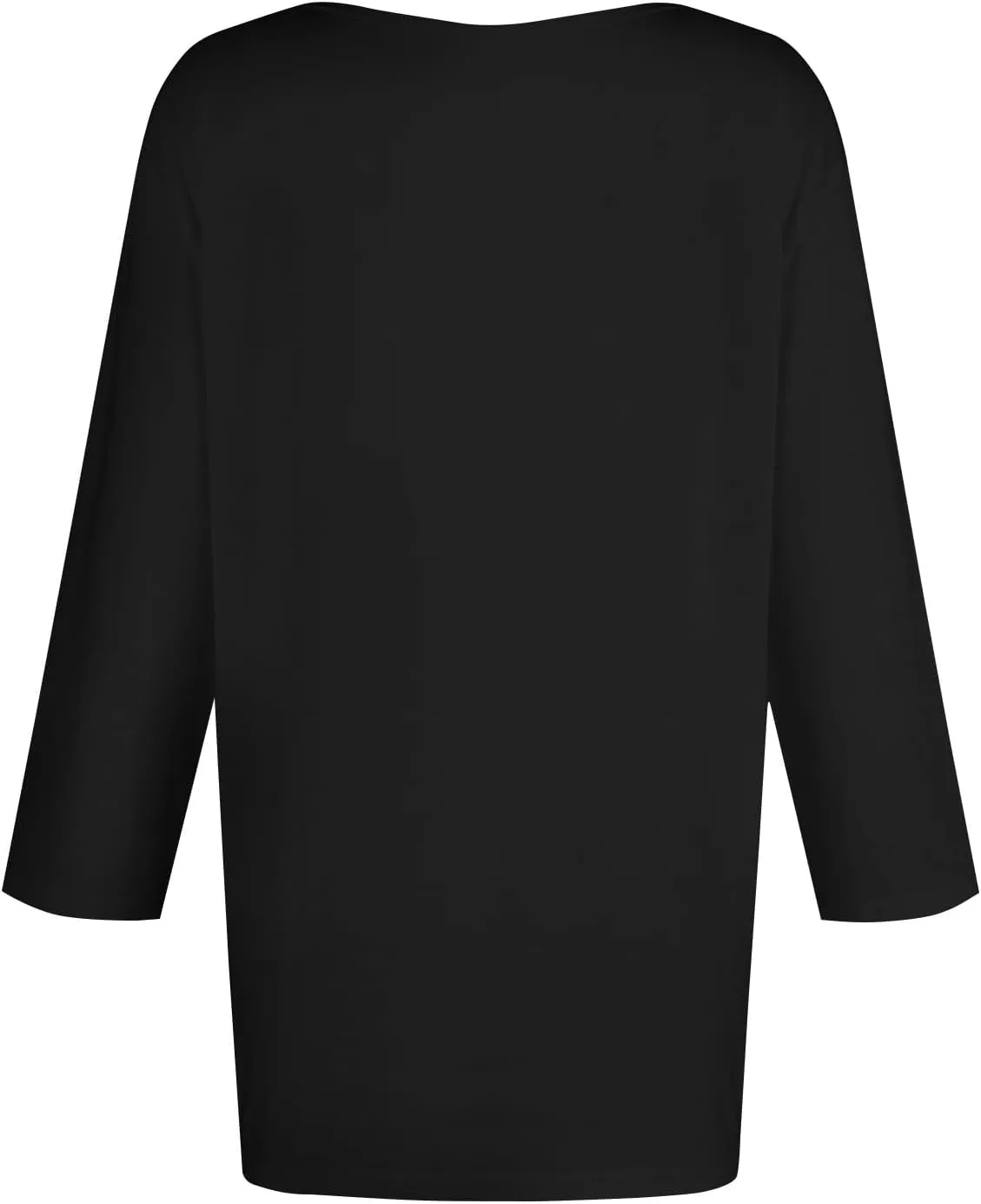 Women's Casual 3/4 Sleeve Loose Tunic Tops Lightweight Summer Blouses