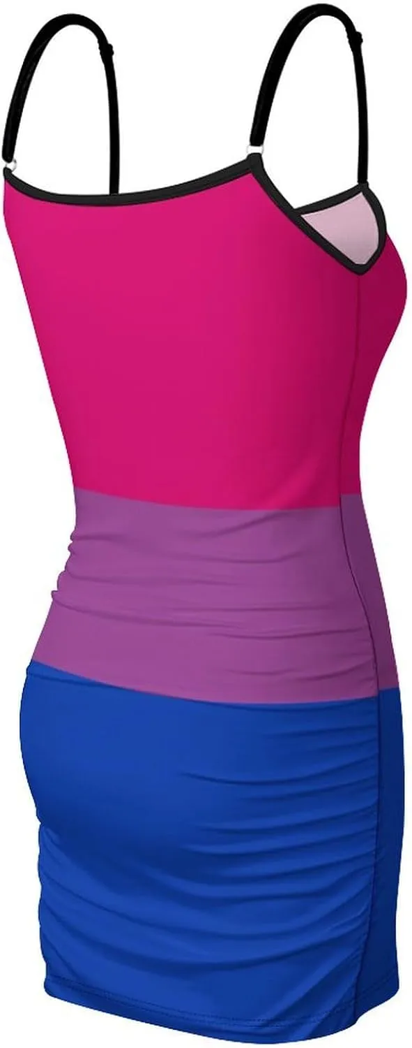 Women's Casual Athletic Spaghetti Strap Tennis Mini Dress Sleeveless Dresses