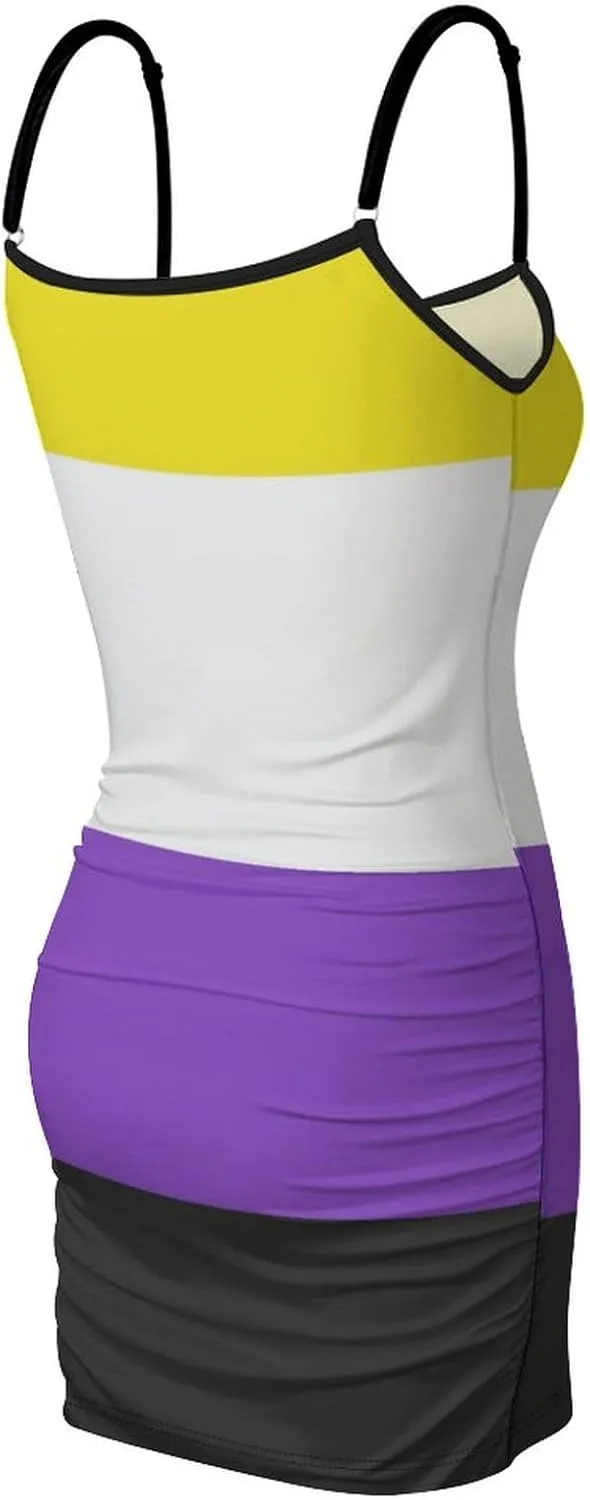 Women's Casual Athletic Spaghetti Strap Tennis Mini Dress Sleeveless Dresses