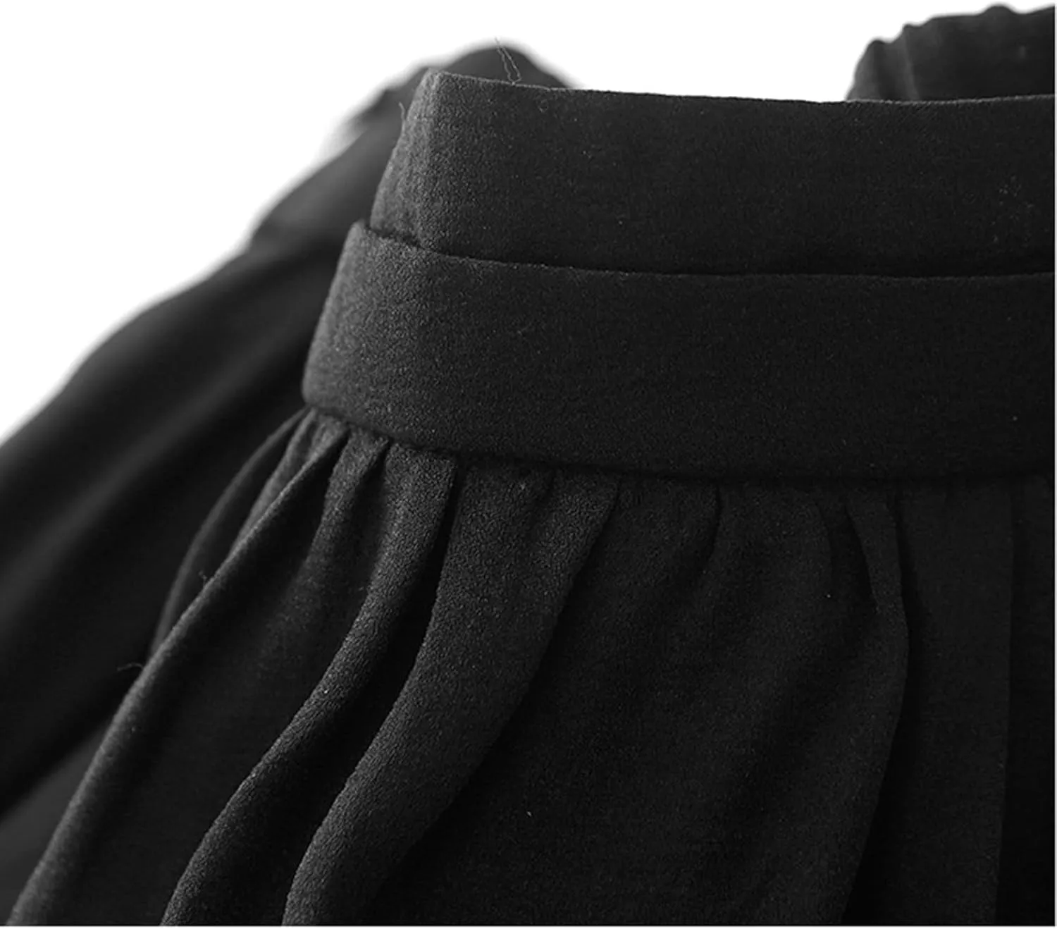 Women's Fall Skirts High Waist Skirts Solid Color Pleated A-Line Flared Flowy Midi Long Skirts