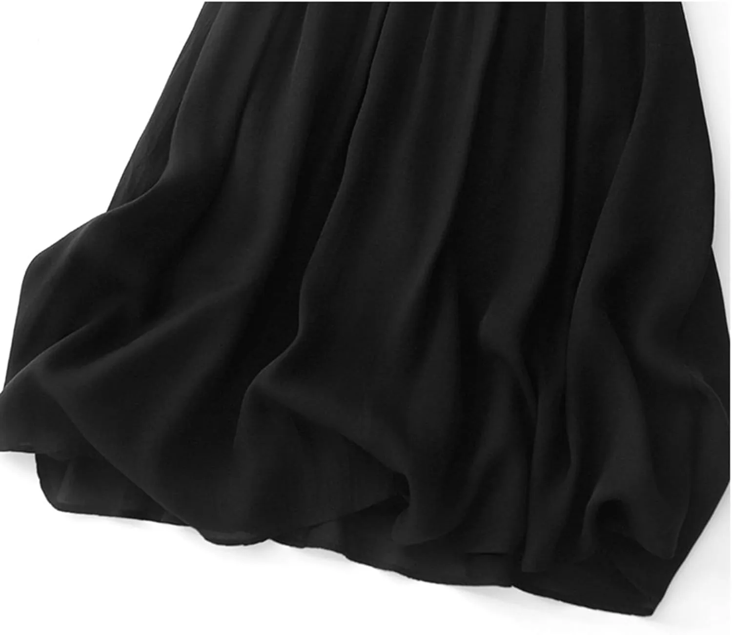 Women's Fall Skirts High Waist Skirts Solid Color Pleated A-Line Flared Flowy Midi Long Skirts