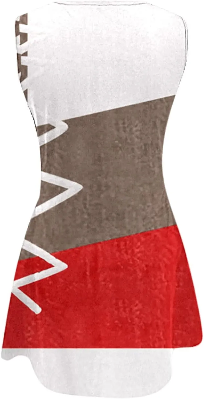Womens Floral Dress Womens with Pockets Summer Casual Tank Dress Sleeveless Midi Beach Dress Summer Linen Dress 100