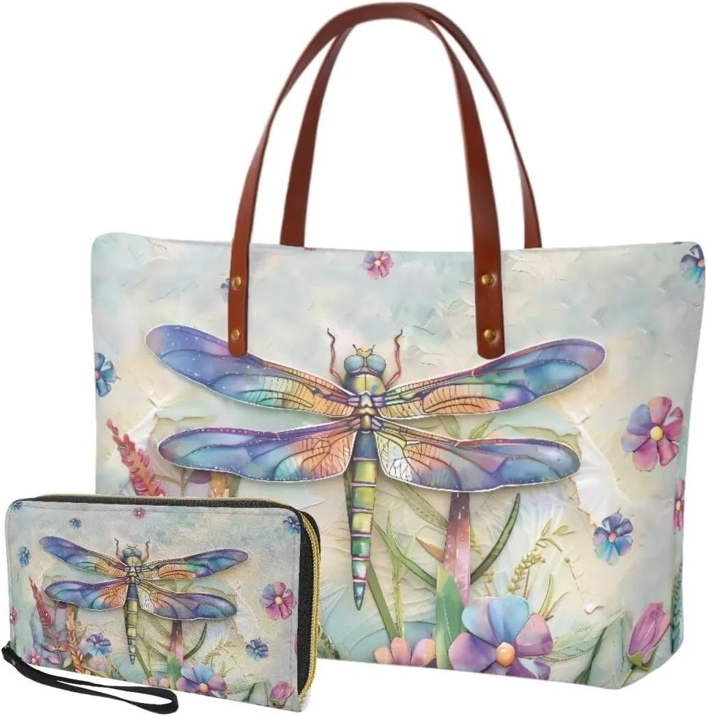 Womens Handbag Sets Wallet and Purse Sets Handbag Wallet Combo Satchel Purse