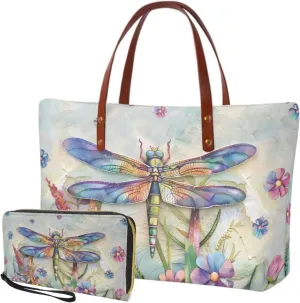 Womens Handbag Sets Wallet and Purse Sets Handbag Wallet Combo Satchel Purse