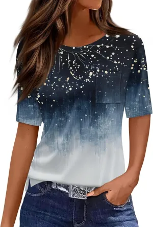Womens Oversized T Shirts Spring Loose Fit Crewneck Short Sleeve Tops Summer Casual Blouse Y2K 2025 Basic Shirts