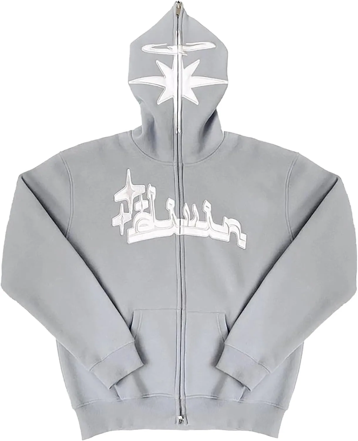 Womens Oversized Zip Up Hoodie Y2K Casual Long Sleeve Black Hooded Sweatshirt 90s Solid Zipper Jacket Cute Tops
