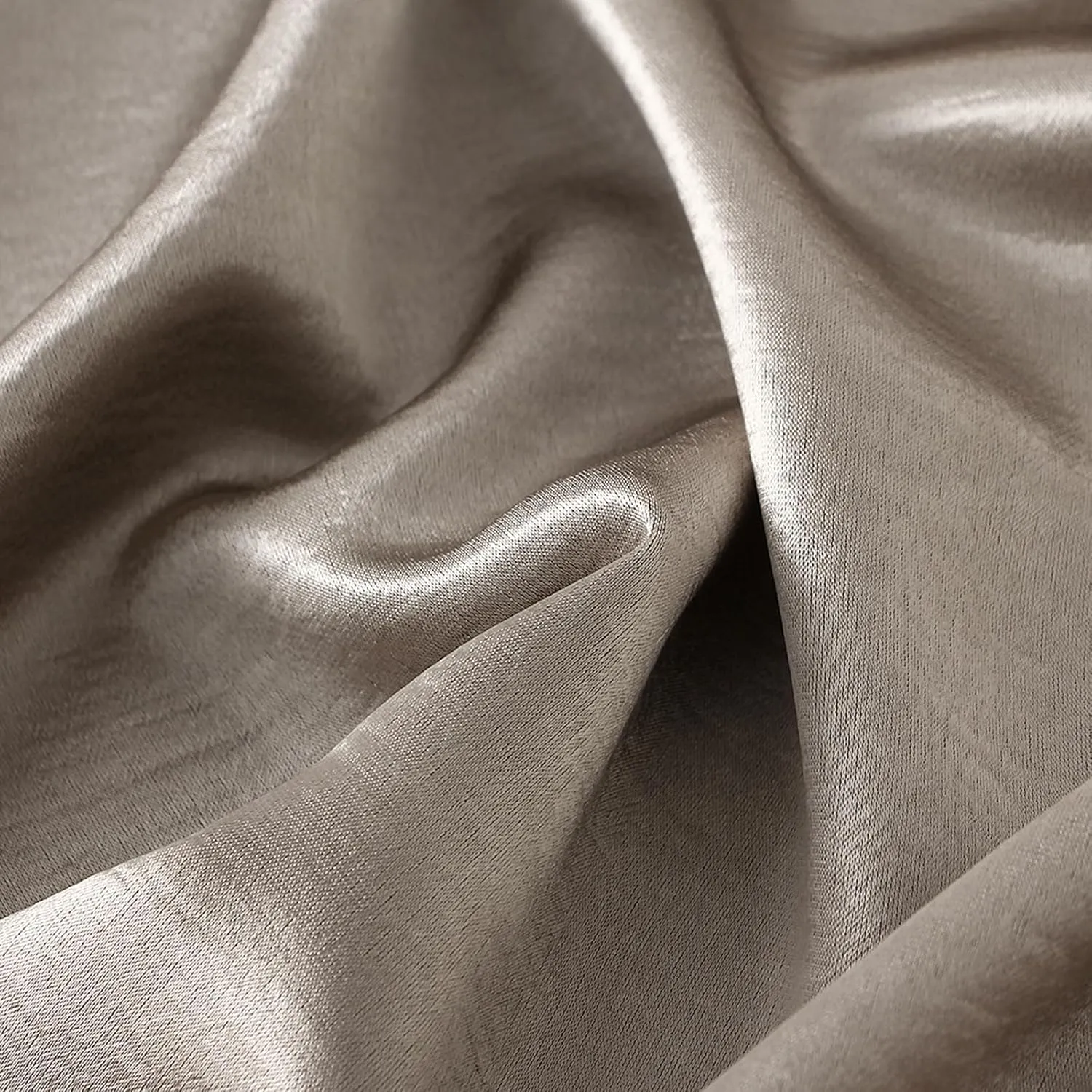 Women's Satin Long Skirts Luxury Elastic Waist Solid Color A-Line Skirts Flowy Midi Skirts