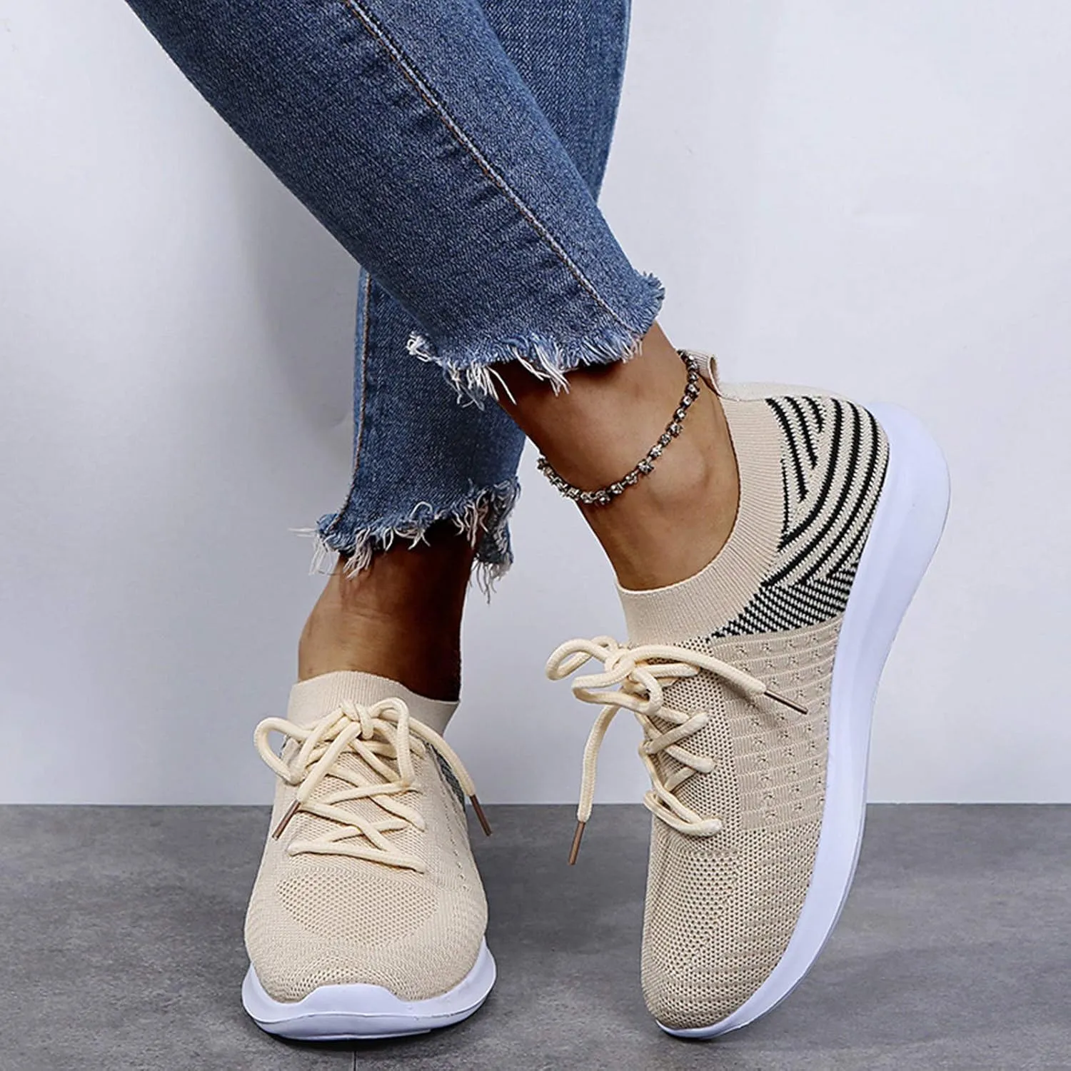 Womens Shoes Sneakers Tenis Antideslizantes para Mujer Azul Marino Women's Running Shoes Black Sole Womens Slip On Sneakers with Arch Support Red Women's Slip On Shoes